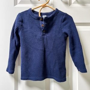 Old Navy | Long-sleeve waffle henley shirt | 3T